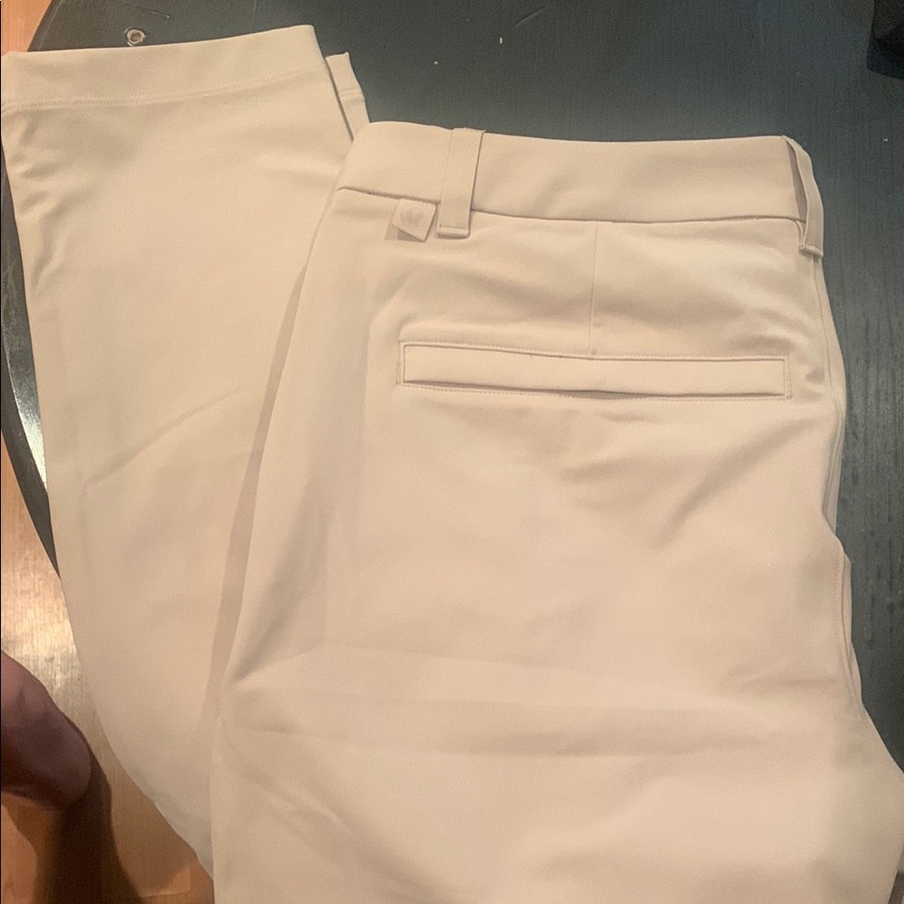 Cream Tailored Pants